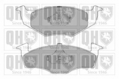 QUINTON HAZELL bp873 -  Комплект тормозных колодок, дисковый тормоз